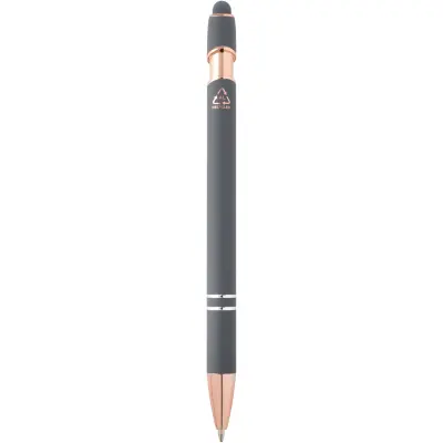 Penna a sfera con finitura oro rosa Nanna refill nero - Immagine 25