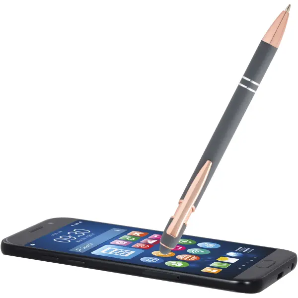 Penna a sfera con finitura oro rosa Nanna refill nero - Immagine 27