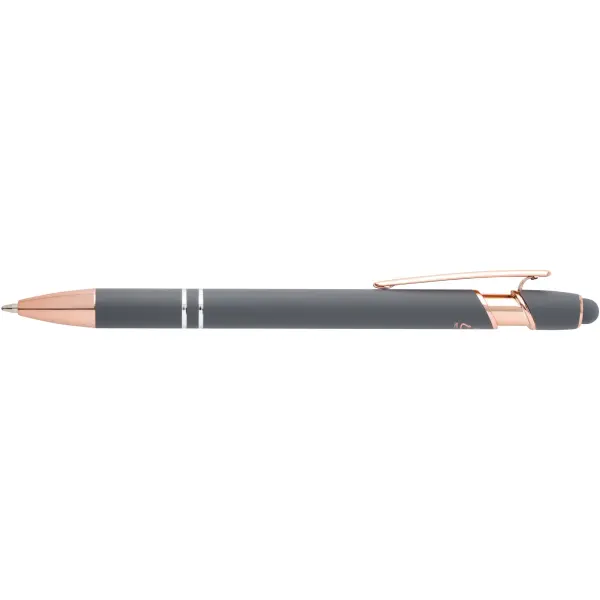 Penna a sfera con finitura oro rosa Nanna refill nero - Immagine 24