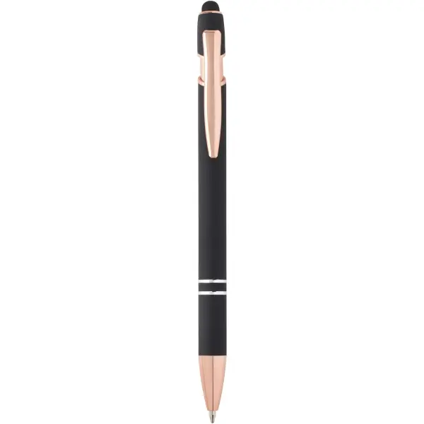 Penna a sfera con finitura oro rosa Nanna refill nero - Immagine 28