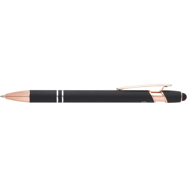 Penna a sfera con finitura oro rosa Nanna refill nero - Immagine 29
