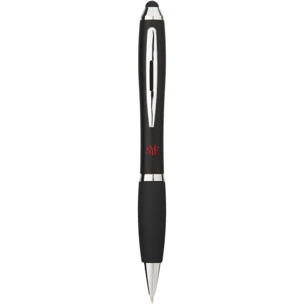 Penna a sfera con stylus e impugnatura nera Nash - Immagine 4