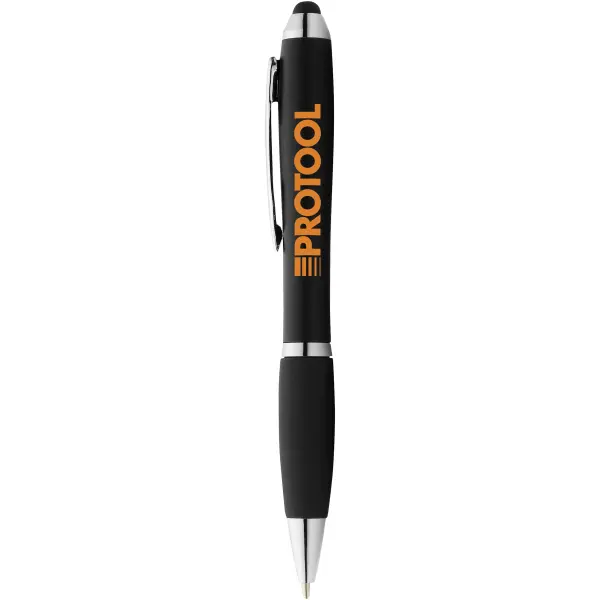 Penna a sfera con stylus e impugnatura nera Nash - Immagine 3