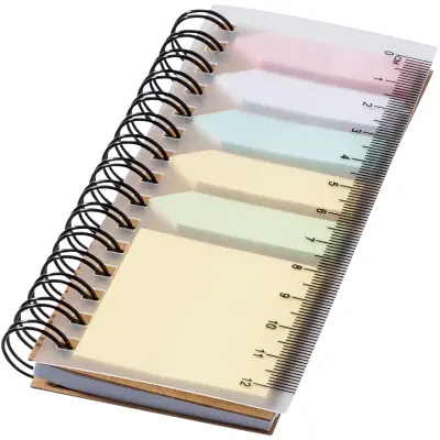 Blocco note a spirale con foglietti adesivi colorati - Immagine 1