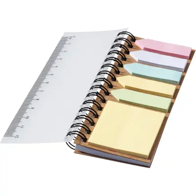 Blocco note a spirale con foglietti adesivi colorati - Immagine 6