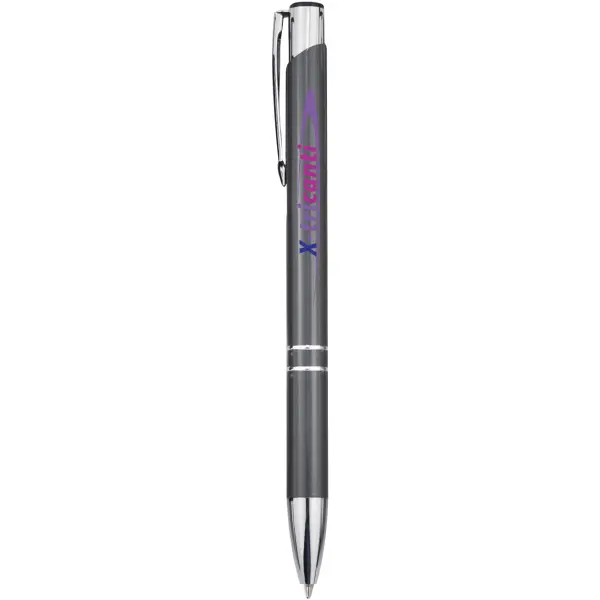 Moneta aluminium click ballpoint pen - Immagine 14