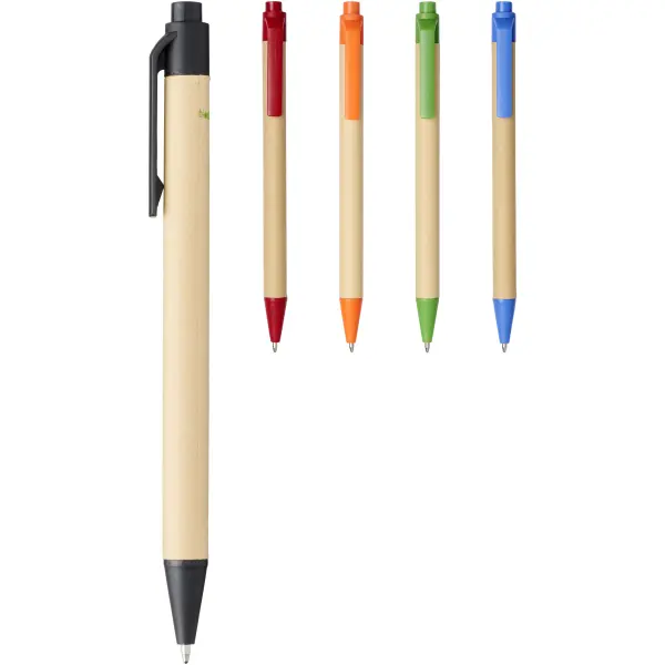 Penna a sfera Berk in cartone riciclato e plastica - Immagine 4