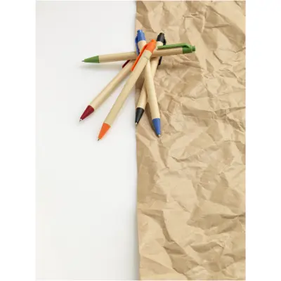 Penna a sfera Berk in cartone riciclato e plastica - Immagine 3