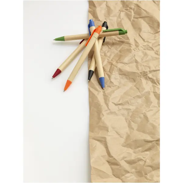 Penna a sfera Berk in cartone riciclato e plastica - Immagine 3