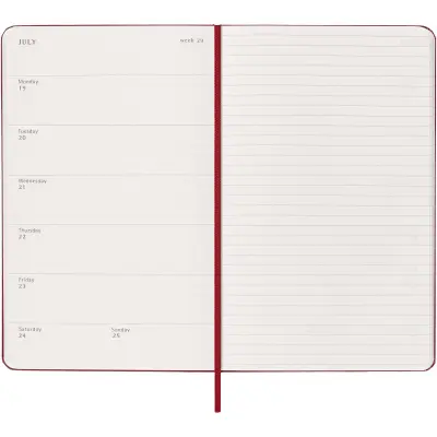 Agenda settimanale 12 mesi formato L con copertina rigida Moleskine - Immagine 6