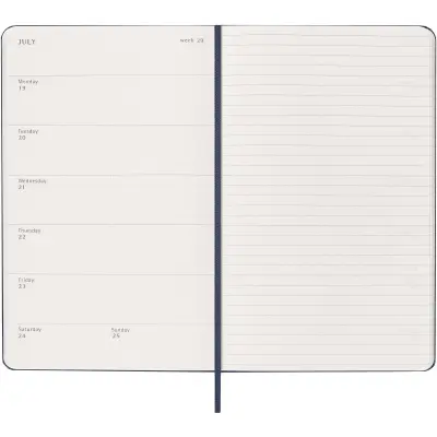 Agenda settimanale 12 mesi formato L con copertina rigida Moleskine - Immagine 13