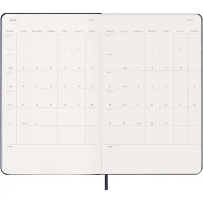 Agenda settimanale 12 mesi formato L con copertina rigida Moleskine - Immagine 14