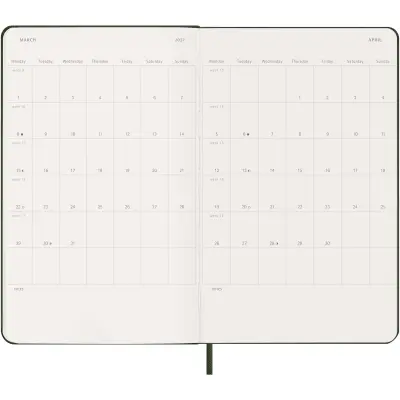 Agenda settimanale 12 mesi formato L con copertina rigida Moleskine - Immagine 22