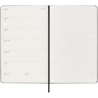 Agenda settimanale 12 mesi formato L con copertina rigida Moleskine - Immagine 28