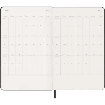 Agenda settimanale 12 mesi formato L con copertina rigida Moleskine - Immagine 29
