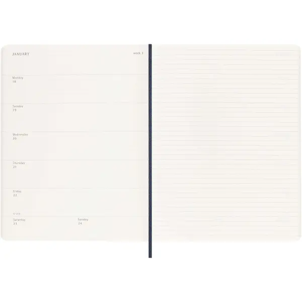 Agenda XL 12 mesi MOLESKINE personalizzabile con copertina morbida - Immagine 6