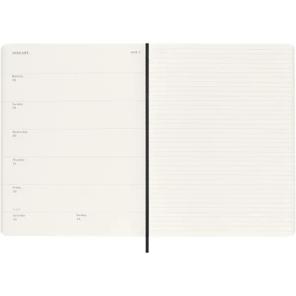 Agenda XL 12 mesi MOLESKINE personalizzabile con copertina morbida - Immagine 13