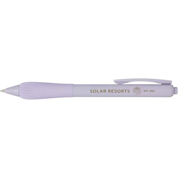 Penna a sfera in ABS riciclato refill nero Lorena - Immagine 10