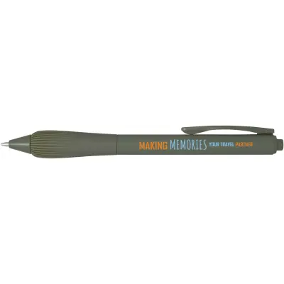 Penna a sfera in ABS riciclato refill nero Lorena - Immagine 25