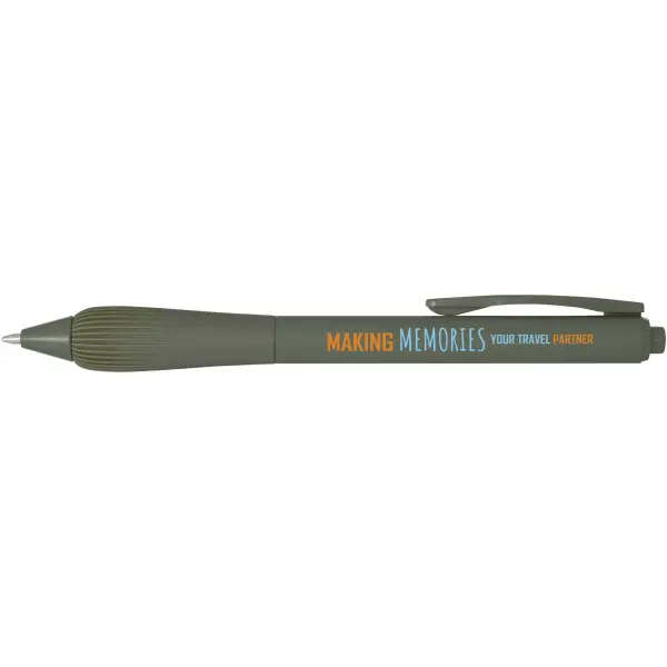 Penna a sfera in ABS riciclato refill nero Lorena - Immagine 25
