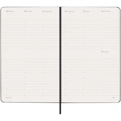 Agenda settimanale 12 mesi L MOLESKINE con copertina rigida - Immagine 5