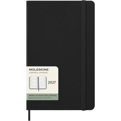 Agenda settimanale orizzontale L 12 mesi MOLESKINE rigida
