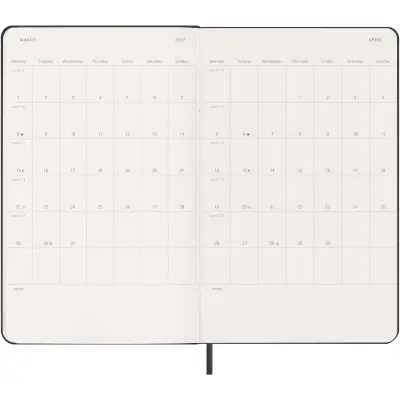 Agenda settimanale orizzontale L 12 mesi MOLESKINE rigida - Immagine 6
