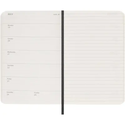 Agenda settimanale tascabile 12 mesi MOLESKINE con copertina morbida - Immagine 5