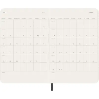 Agenda settimanale tascabile 12 mesi MOLESKINE con copertina morbida - Immagine 6