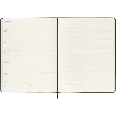 Agenda settimanale 12 mesi XL copertina rigida MOLESKINE - Immagine 5