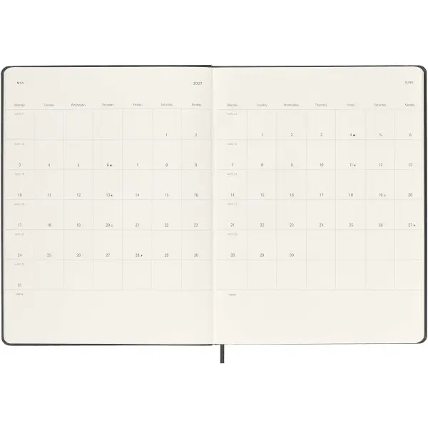Agenda settimanale 12 mesi XL copertina rigida MOLESKINE - Immagine 6