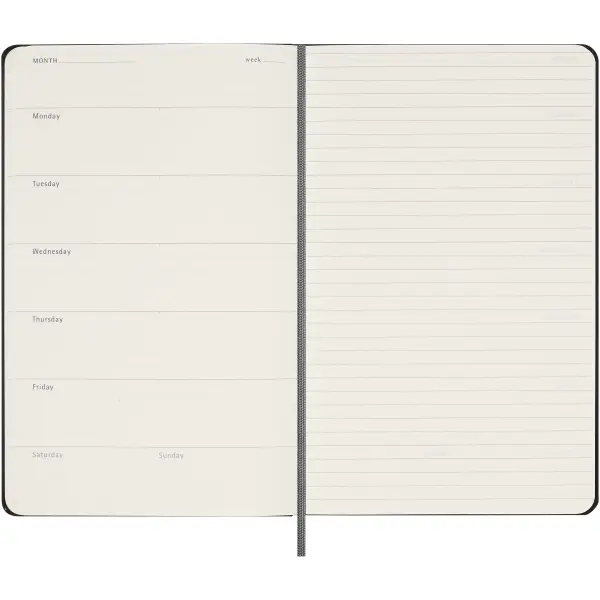 Agenda settimanale copertina rigida senza data Moleskine - Immagine 6