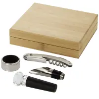 Set vino SYRAT personalizzabile in confezione regalo bambù