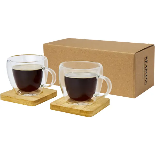 2 tazzine caffè in vetro a doppia parete Manti - Immagine 1