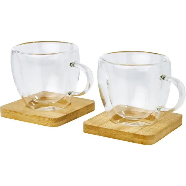 2 tazzine caffè in vetro a doppia parete Manti - Immagine 8