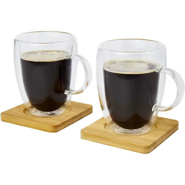 Tazzine da caffè MANTI set di 2 tazze 350 ml con bambù - Immagine 6