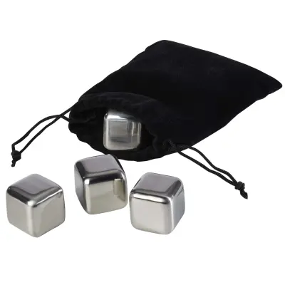 Set di cubetti di ghiaccio FROZ in acciaio, 4 pezzi con stampa - Immagine 5