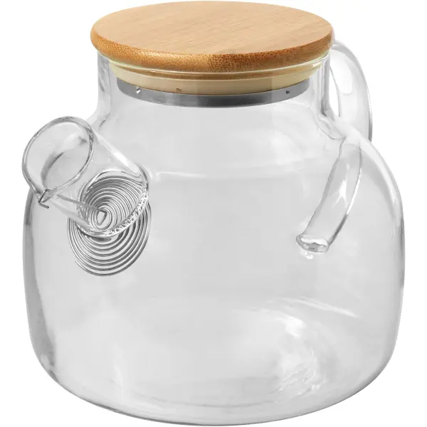 Teiera con colino e coperchio in bambù Zen - Immagine 1