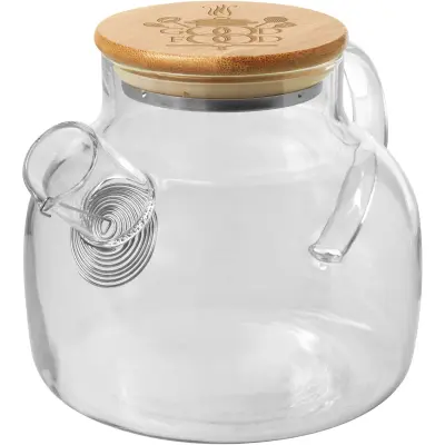 Teiera con colino e coperchio in bambù Zen - Immagine 3