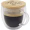 Tazza in vetro da 250 ml con coperchio in bambù Lenora - Anteprima 3