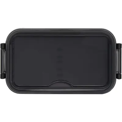 Portavivande con set di posate SNAPPY, 1000 ml con stampa del tuo logo - Immagine 4