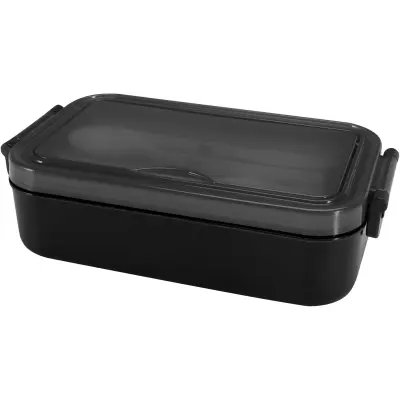 Portavivande con set di posate SNAPPY, 1000 ml con stampa del tuo logo - Immagine 18