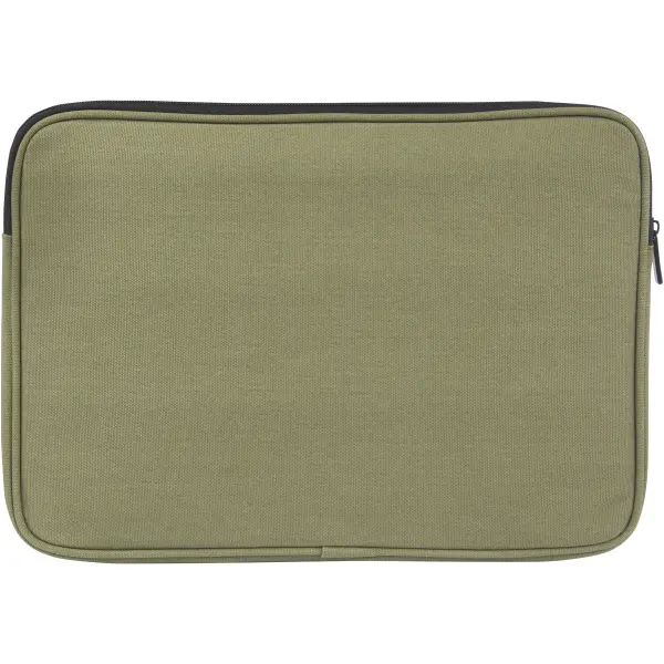 Custodia porta pc 14'' canvas riciclato Oliva - Immagine 11