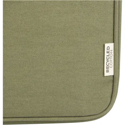 Custodia porta pc 14'' canvas riciclato Oliva - Immagine 15