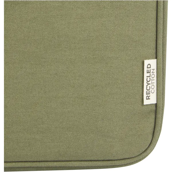 Custodia porta pc 14'' canvas riciclato Oliva - Immagine 15