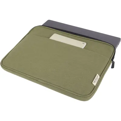 Custodia porta pc 14'' canvas riciclato Oliva - Immagine 13
