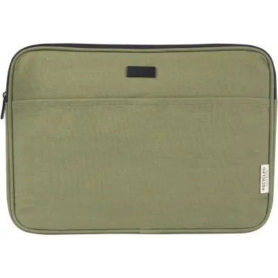Custodia porta pc 14'' canvas riciclato Oliva - Immagine 10
