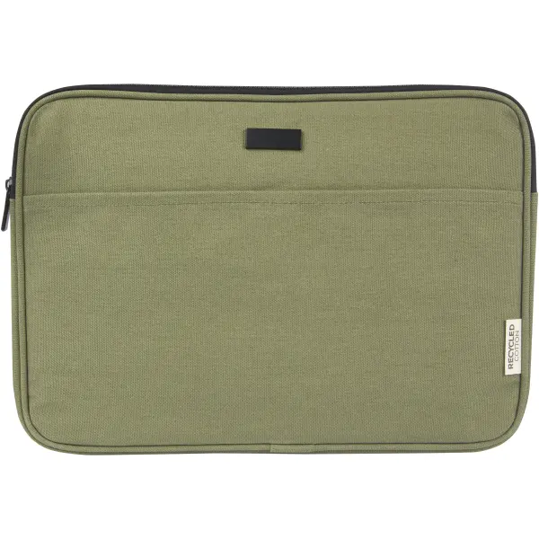 Custodia porta pc 14'' canvas riciclato Oliva - Immagine 10
