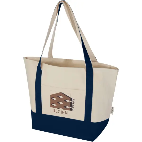 Tote bag in cotone riciclato da 320 g/m2 Sam - Immagine 12