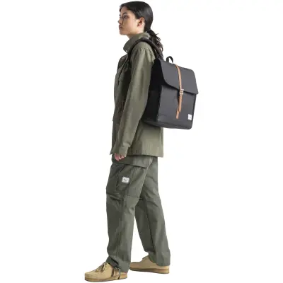 Zaino in materiale riciclato HERSCHEL CITY 16L con stampa - Immagine 3